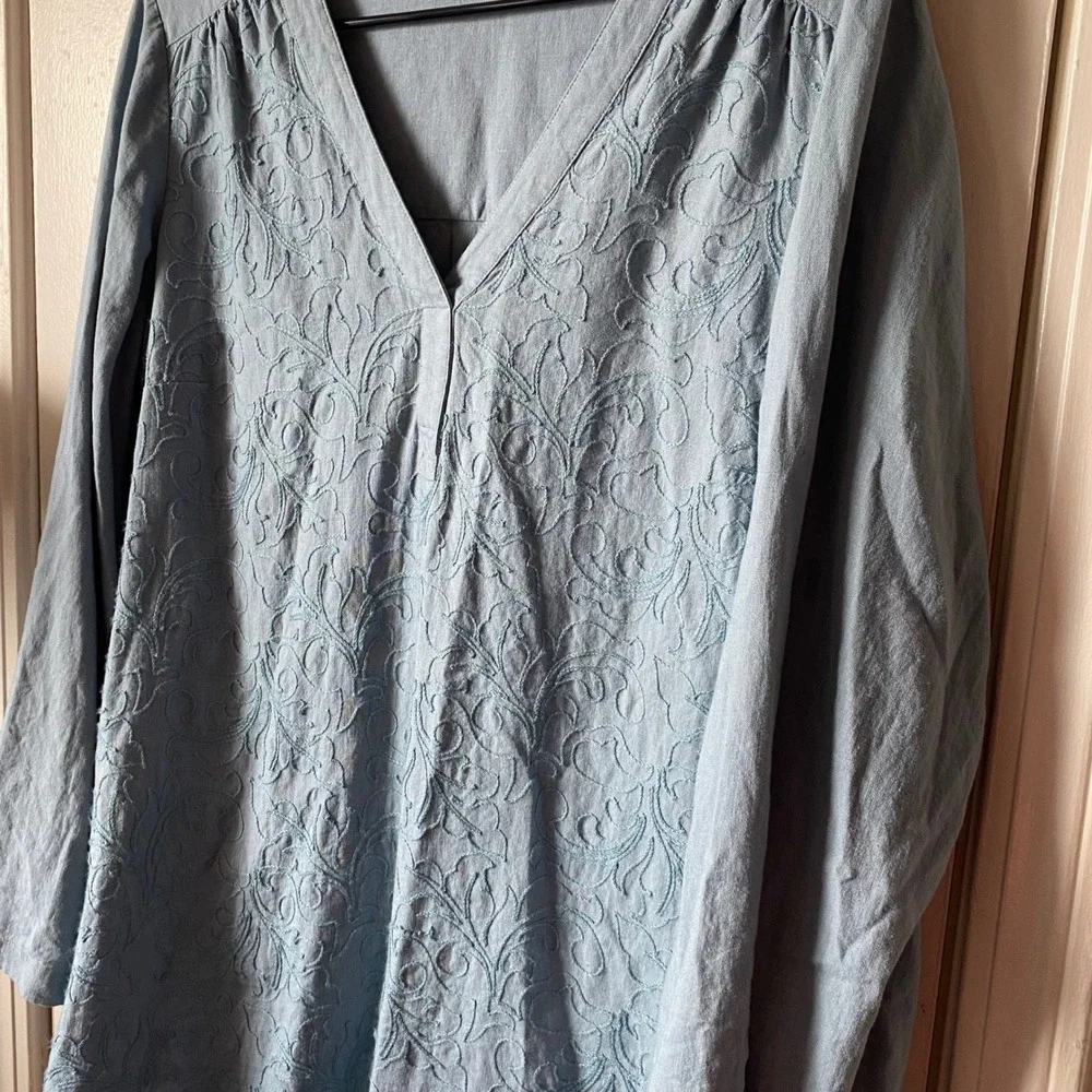 Soft Surroundings embroidered tunic
